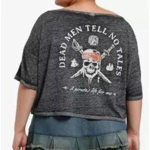 Her Universe Disney Pirates Of The Caribbean Tell No Tales Girls Boxy Crop Top P
